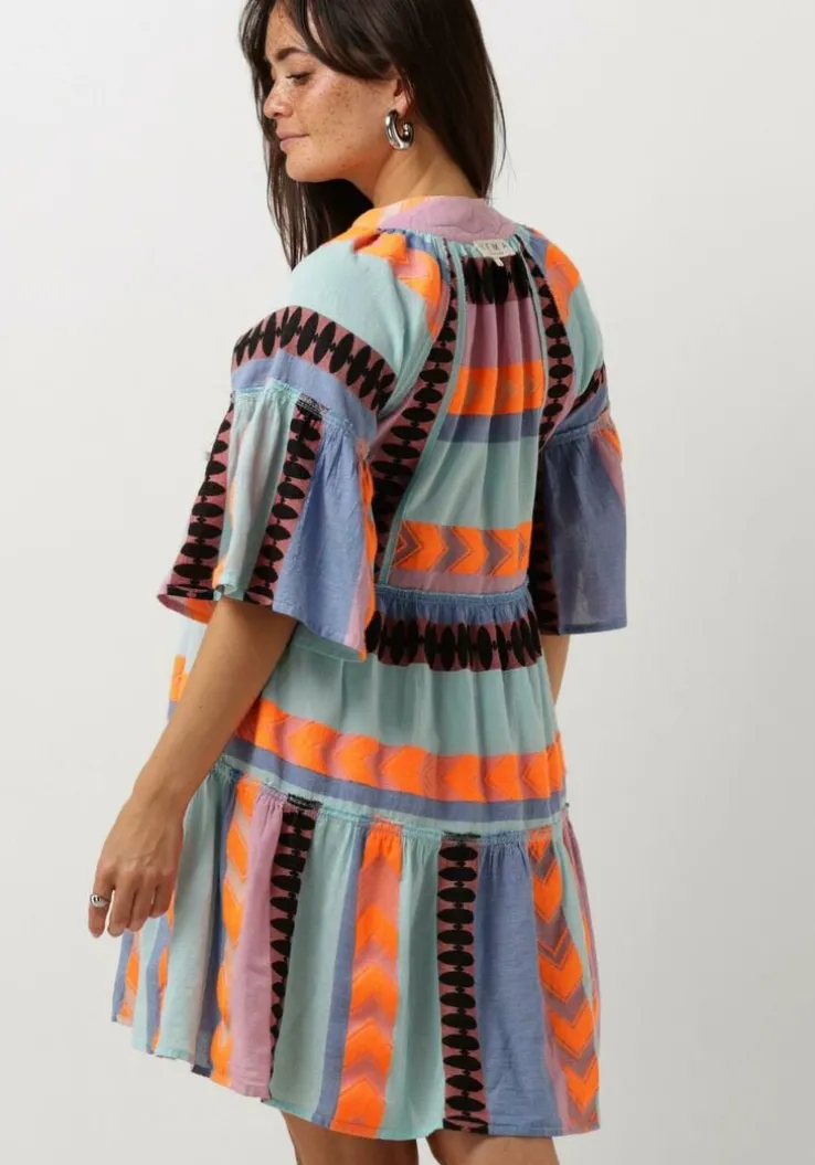 blauwe nema mini jurk bella