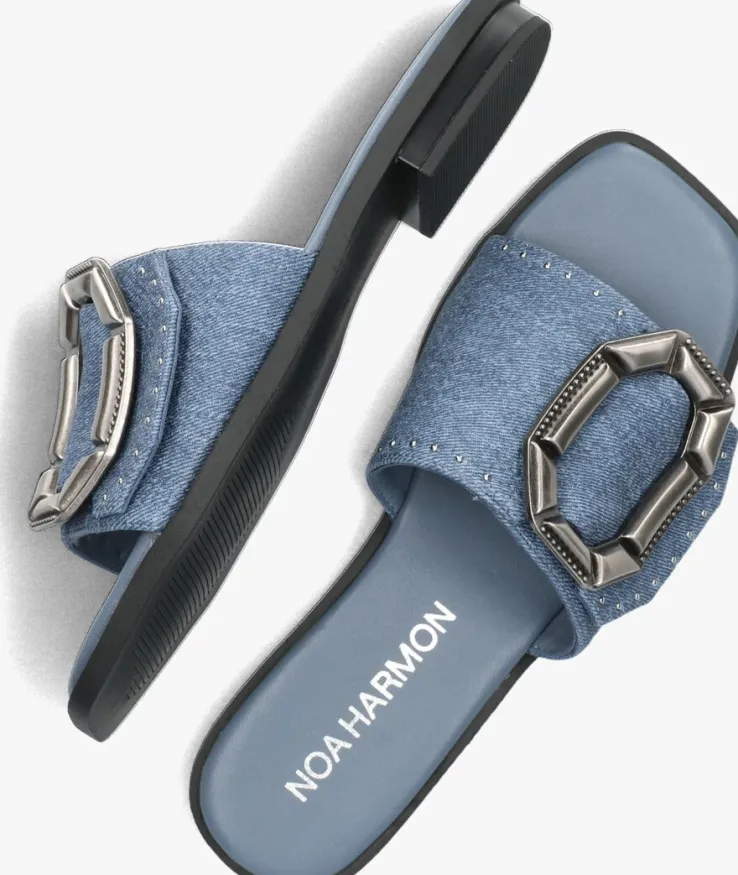 blauwe noa harmon slippers 9736