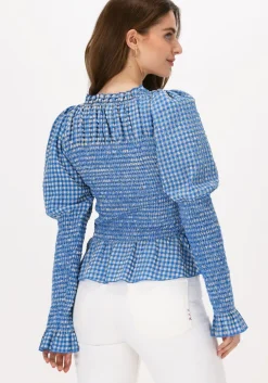 blauwe notes du nord top cheryl blouse