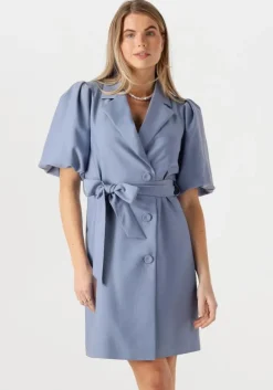 blauwe notre-v mini jurk nv-felice