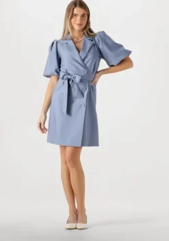 blauwe notre-v mini jurk nv-felice