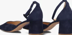 blauwe notre-v sandalen met hak 35518