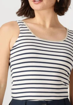 blauwe nukus top juba singlet stripe