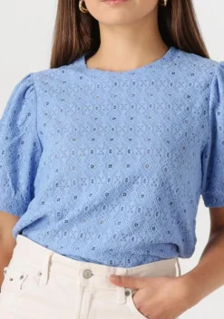 blauwe object t-shirt objlaila s/s re top