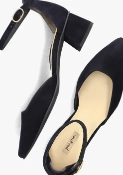 blauwe paul green sandalen met hak 3820