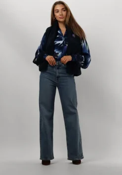 POM AMSTERDAM e blouses feathers blue>DAMES Blouses