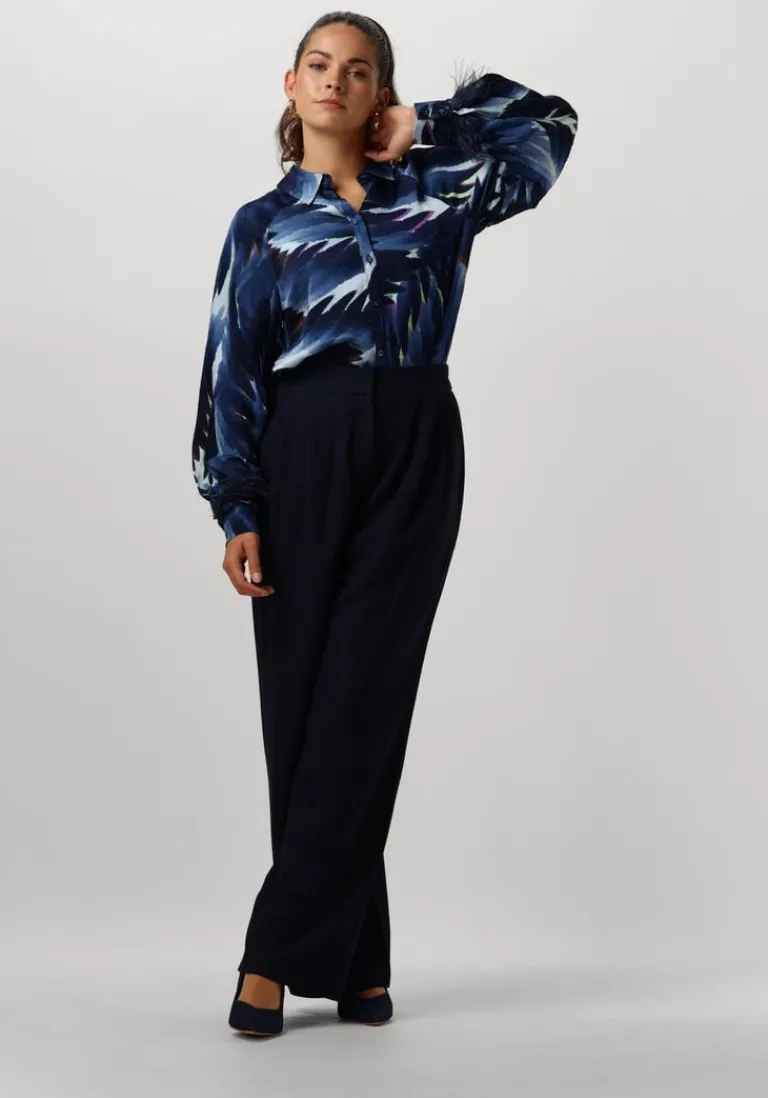 POM AMSTERDAM e blouses feathers blue>DAMES Blouses