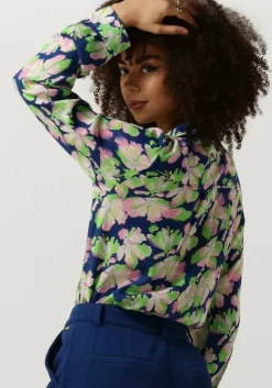 POM AMSTERDAM e blouses mila lilies blue blouse><noscript><img width=