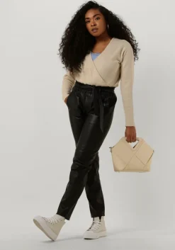 blauwe rosemunde top silk top w/ lace