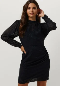 SCOTCH & SODA e mini jurk mock neck mini dress with open back detail>DAMES Jurken