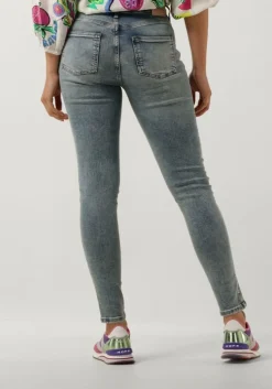 blauwe scotch & soda skinny jeans haut high rise skinny jeans