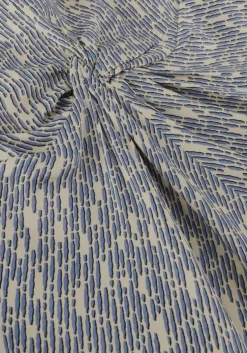 blauwe second female maxi jurk rattan dress