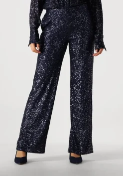 blauwe second female wijde broek moonshine trousers