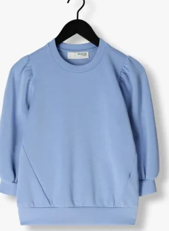 blauwe selected femme top slftenny 3/4 sweat top