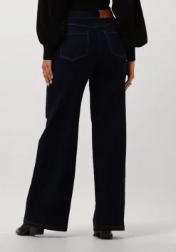 blauwe silvian heach wijde broek gpa24304je