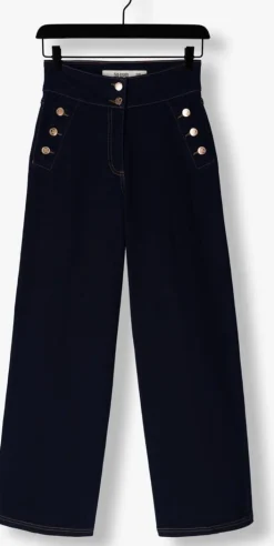 blauwe silvian heach wijde broek gpa24304je