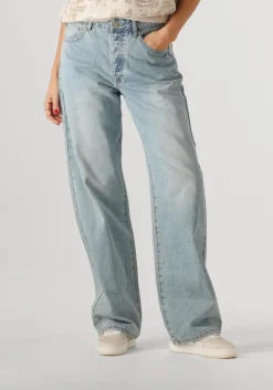 blauwe summum straight leg jeans straight fit jeans vintage