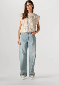 blauwe summum straight leg jeans straight fit jeans vintage