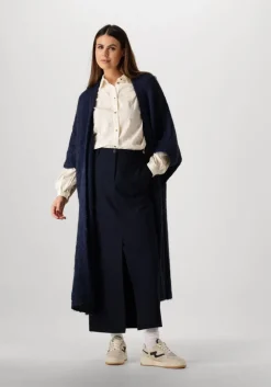 SUMMUM e vest kimono cardigan rustic mohair blend knit>DAMES Truien & Vesten