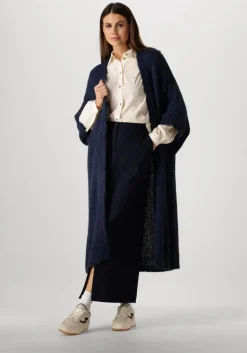 SUMMUM e vest kimono cardigan rustic mohair blend knit>DAMES Truien & Vesten