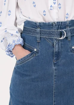 blauwe suncoo midirok fresh