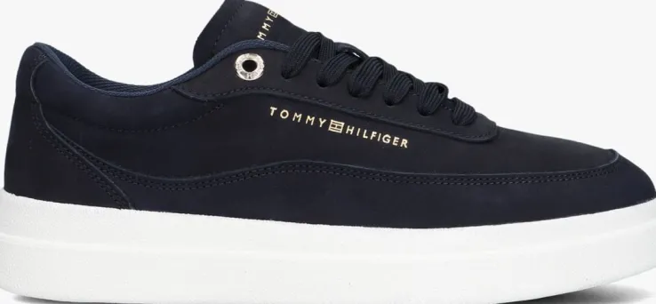 blauwe tommy hilfiger lage sneakers modern court sneaker