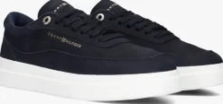 blauwe tommy hilfiger lage sneakers modern court sneaker