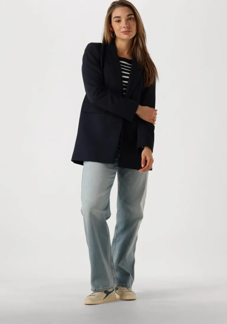 TOMMY HILFIGER e top slim 5x2 rib o-nk ls>DAMES Tops & T-Shirts