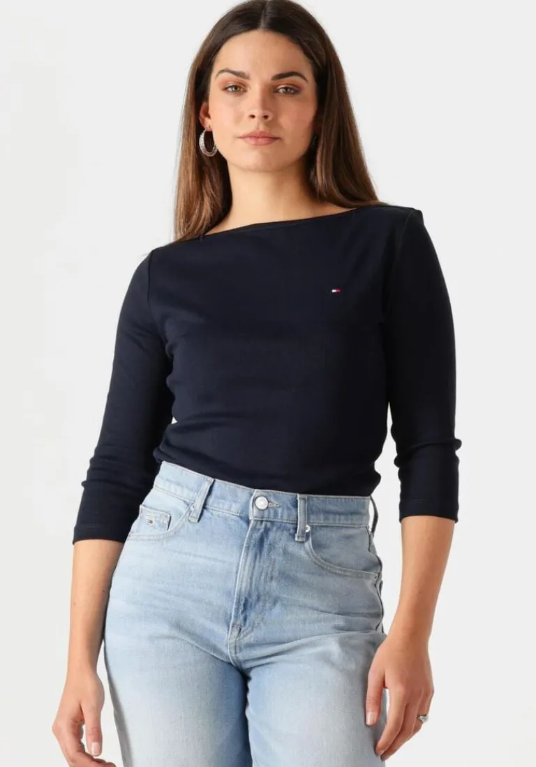 TOMMY HILFIGER e tops & t-shirts new cody slim boat-nk 3/4slv>DAMES Tops & T-Shirts