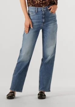 blauwe tommy jeans straight leg jeans layla hr slim str bi0134