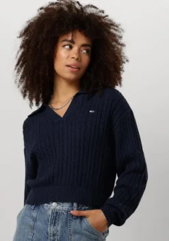 TOMMY JEANS e trui tjw cable rugby sweater>DAMES Truien & Vesten