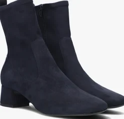 blauwe unisa enkellaarsjes lemico