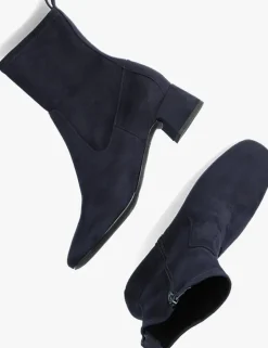 blauwe unisa enkellaarsjes lemico