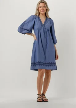 blauwe vanessa bruno mini jurk voguia