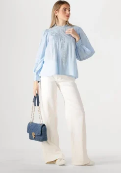 blauwe vanessa bruno schoudertas grand moon