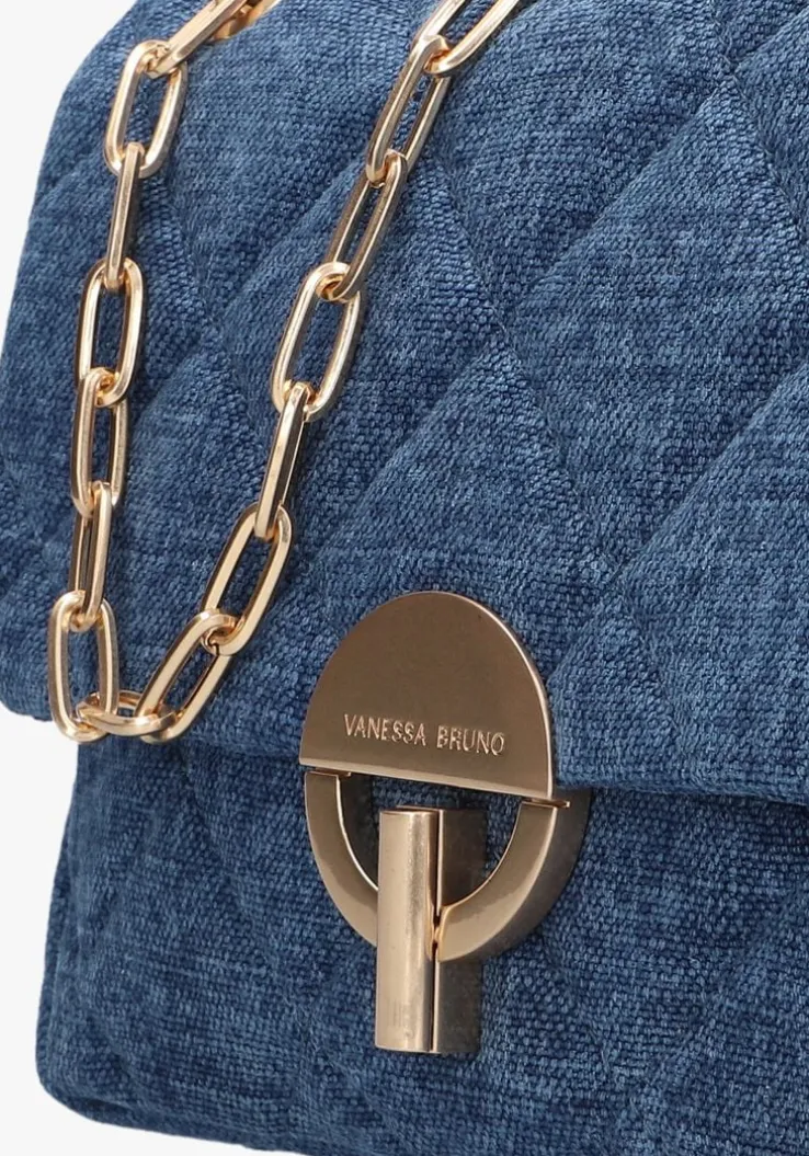 blauwe vanessa bruno schoudertas grand moon