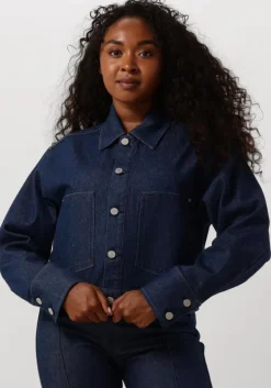 blauwe vanilia spijkerjas rinsed denim jacket