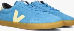 blauwe veja lage sneakers volley