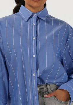 blauwe withblack blouses wblnoa ls striped shirt