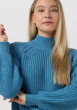 blauwe y.a.s. coltrui yasultra ls high neck knit pullover
