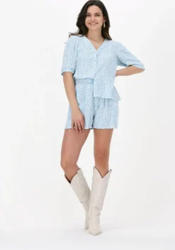 blauwe y.a.s. korte broek yasstelli hw shorts