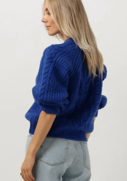 blauwe y.a.s. trui yassulla ls knit pullover