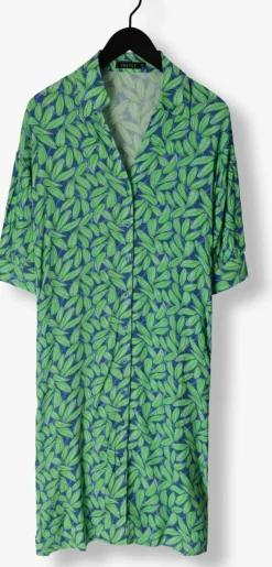 blauwe ydence midi jurk dress palmer