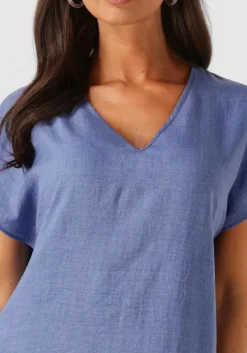 blauwe ydence mini jurk dress danie