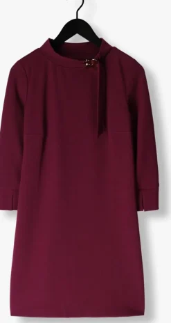bordeaux ana alcazar mini jurk dress neck clasp