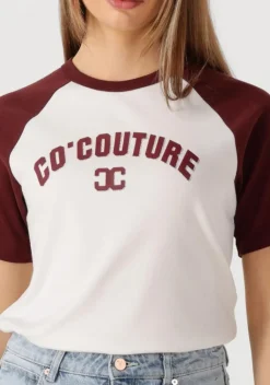 CO'COUTURE co'couture t-shirt edge cc block tee><noscript><img width=