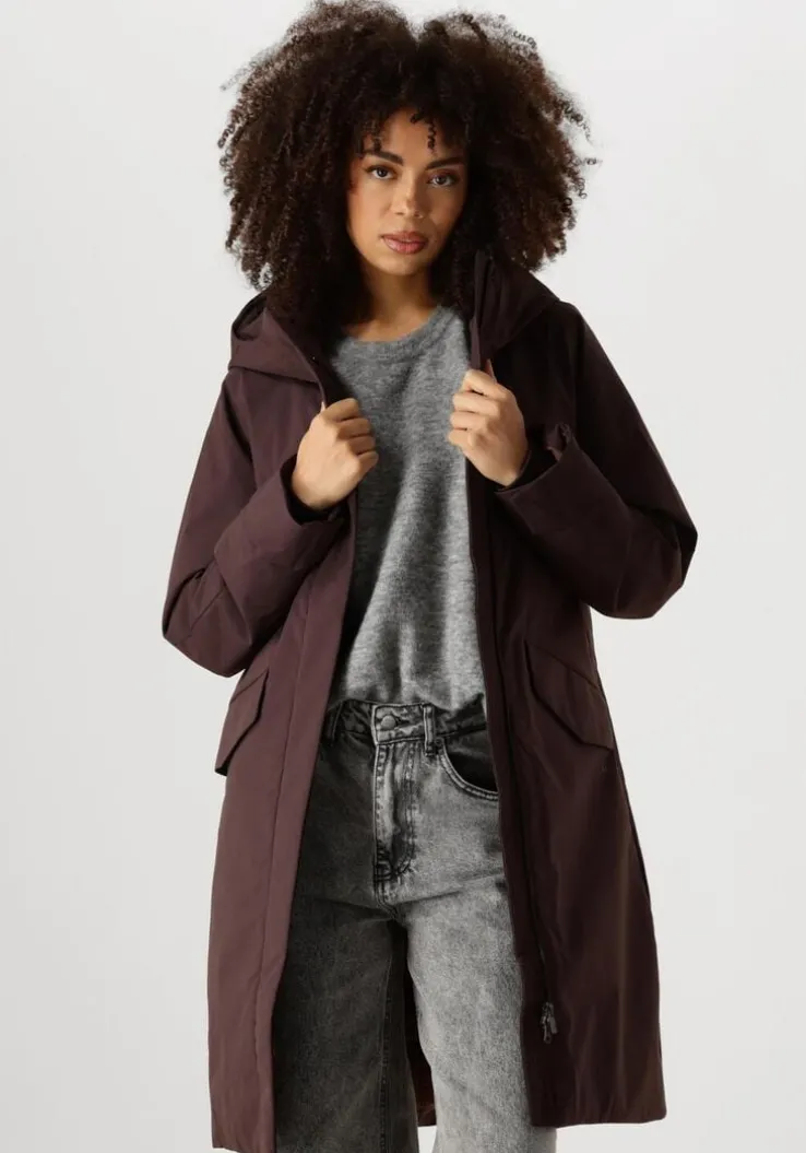 bordeaux elvine gewatteerde jas signy