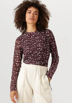 HAUTE L'AMITIÉ haute l'amitié top l'amitie mesh ls o-neck>DAMES Tops & T-Shirts