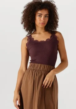 ROSEMUNDE top babette silk top w/ lace>DAMES Tops & T-Shirts