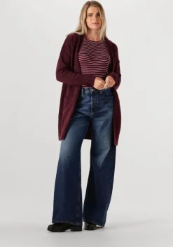 bordeaux selected femme vest slflulu new ls knit long cardigan